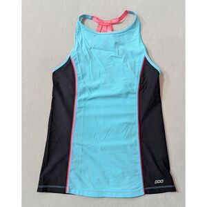 Lorna Jane Active Racerback Mesh Tank Top Blue Size S